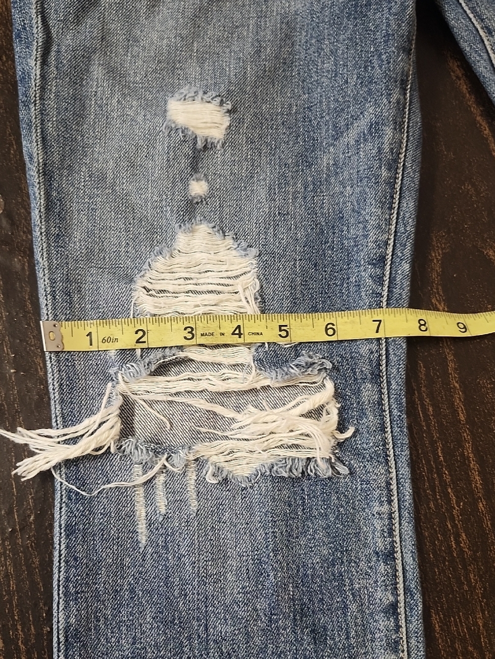 LOVERS + FRIENDS Harper Tapered  DISTRESSED JEANS 28 - Picture 5 of 9